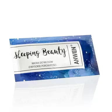 Nocna maska Sleeping Beauty do włosów wysokoporowatych - saszetka | Anwen