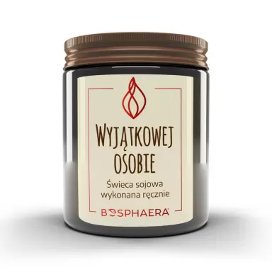 Sojowa świeca zapachowa Wyjątkowej Osobie | Bosphaera