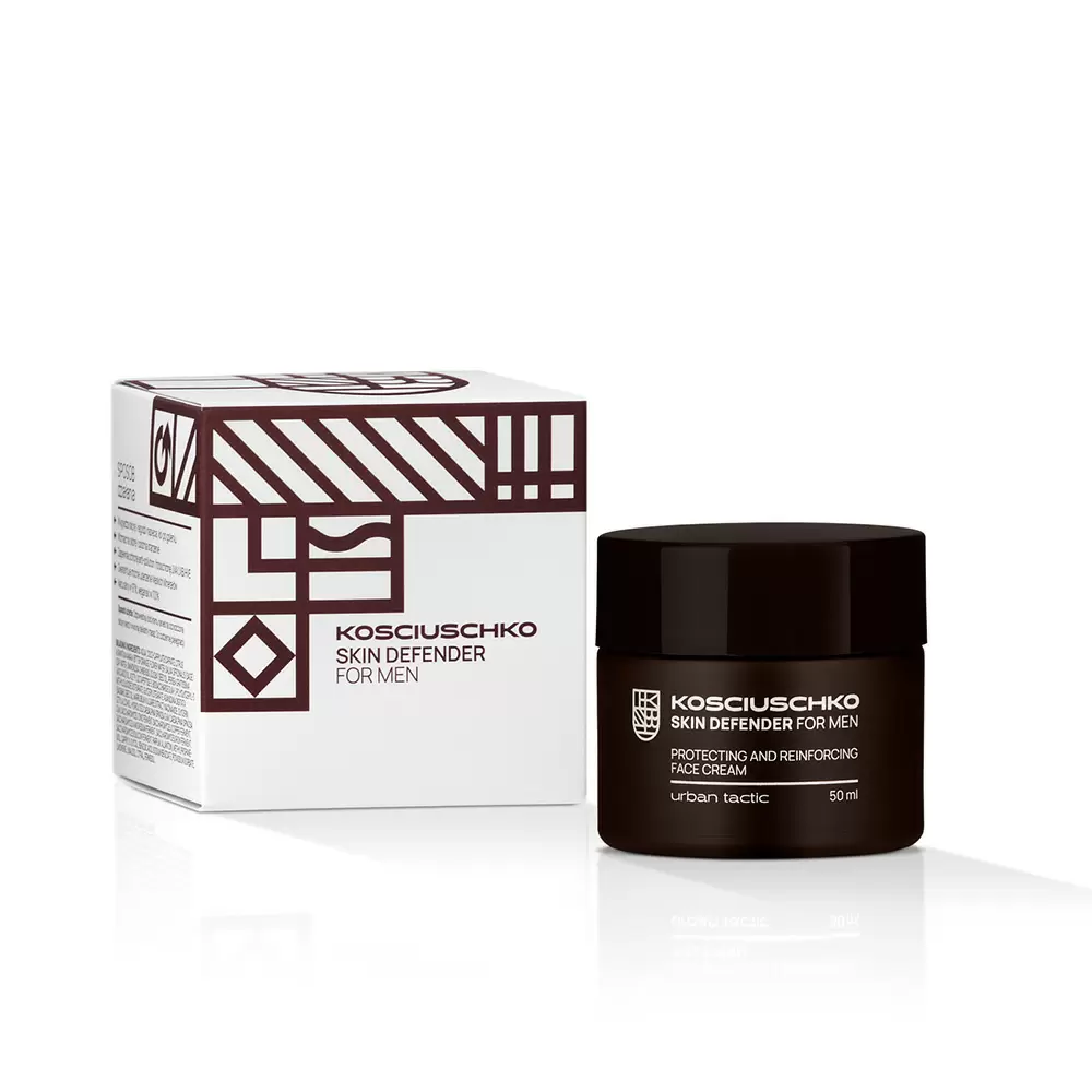 Krem ochronny i wzmacniający do twarzy SKIN DEFENDER FOR MEN | Kosciuschko