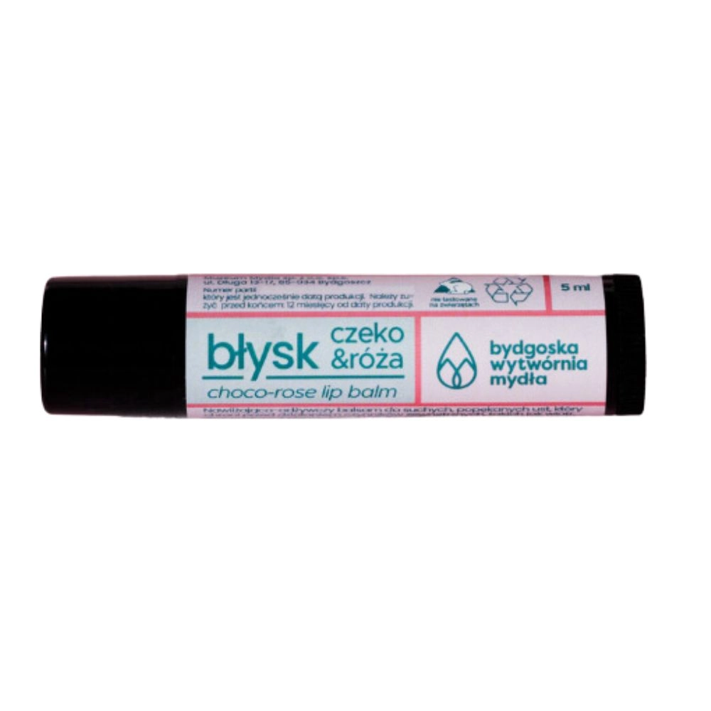 Balsam do ust Błysk czeko-róża LIPSTICK | Bydgoska Wytwórnia Mydła