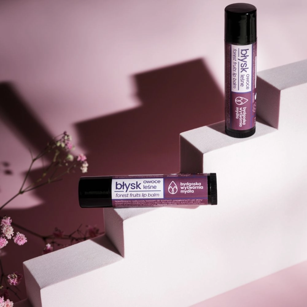 Balsam do ust Błysk owoce leśne LIPSTICK | Bydgoska Wytwórnia Mydła