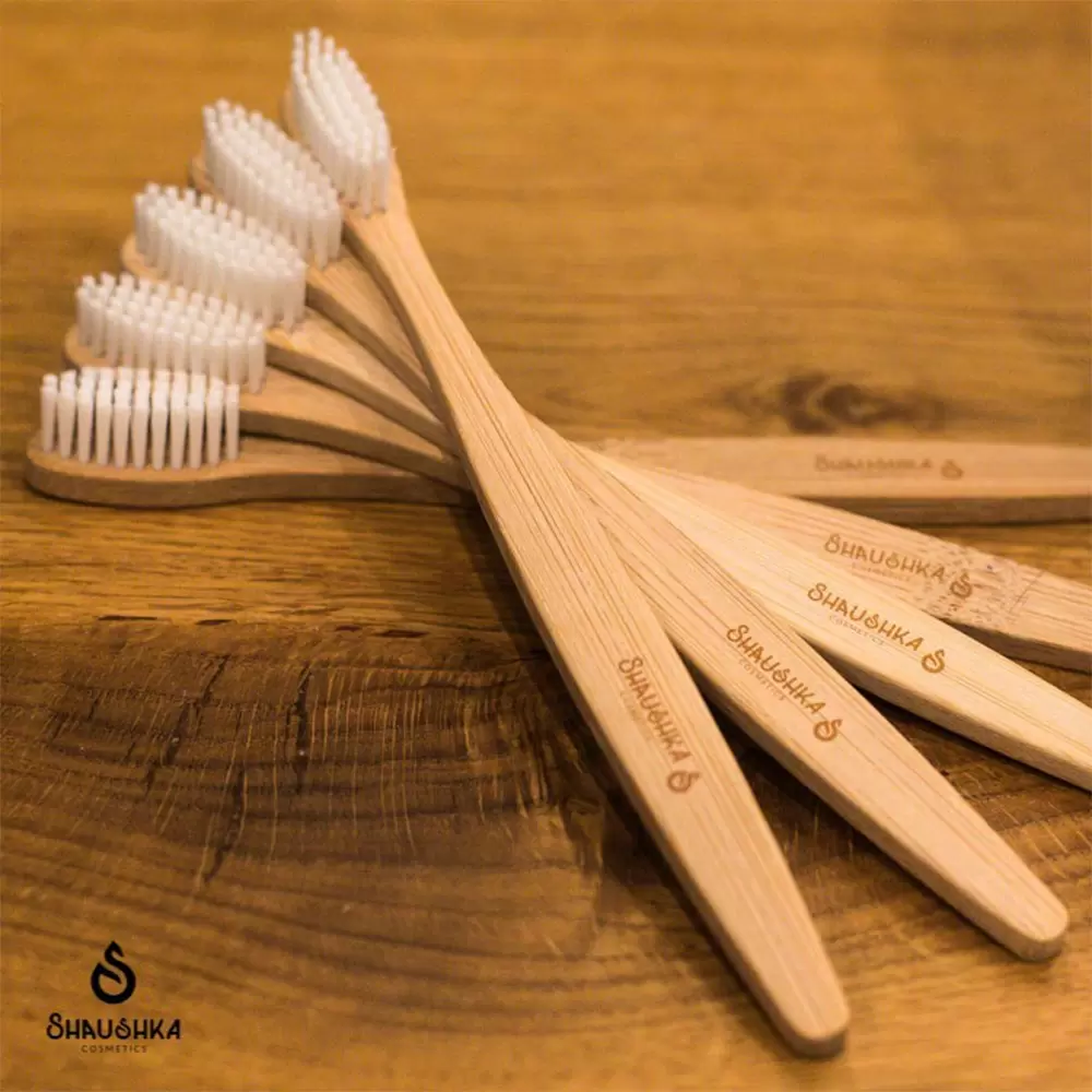 Bambusowa szczoteczka do mycia zębów | Shaushka Cosmetics