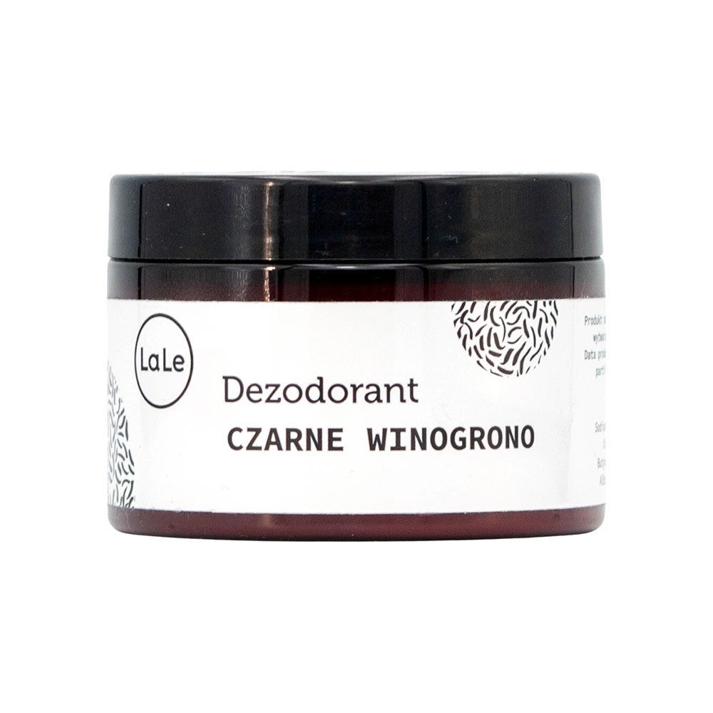 Dezodorant ekologiczny w kremie z olejkiem z czarnego winogrona | La-Le