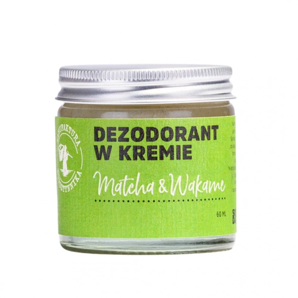 Dezodorant w kremie Dżungla - Matcha & Wakame | Manufaktura Bursztynnika