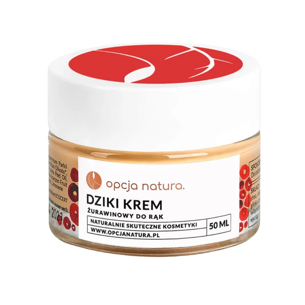 Dziki krem do rąk z żurawiną i mocznikiem | Opcja Natura