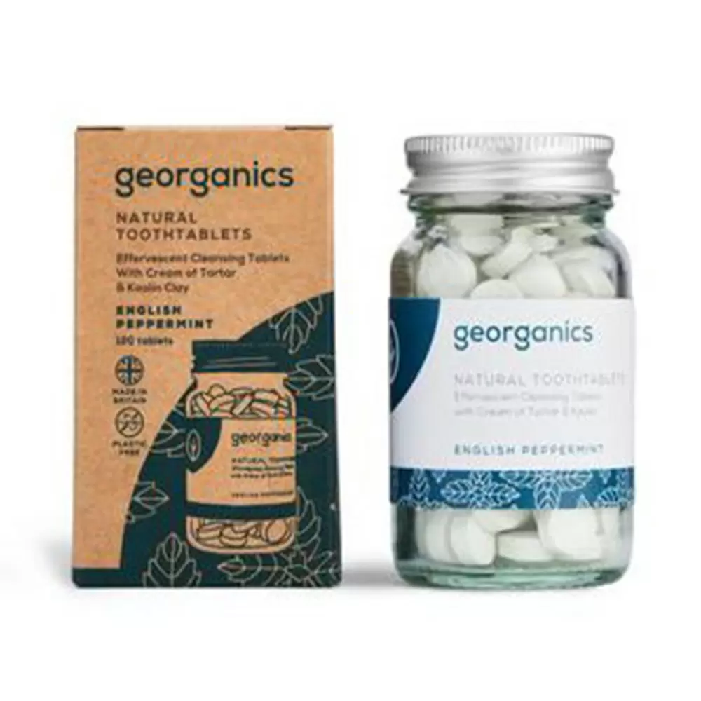 Tabletki do mycia zębów Angielska Mięta Pieprzowa | Georganics