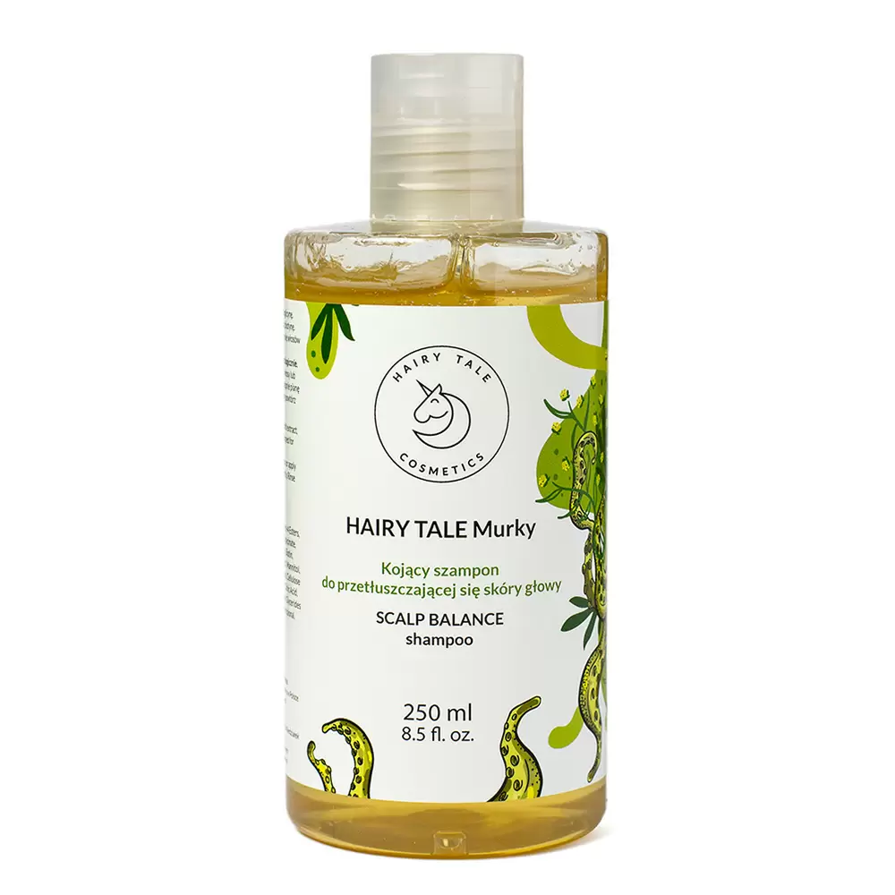 Kojący szampon do przetłuszczającej się skóry głowy Murky | Hairy Tale Cosmetics