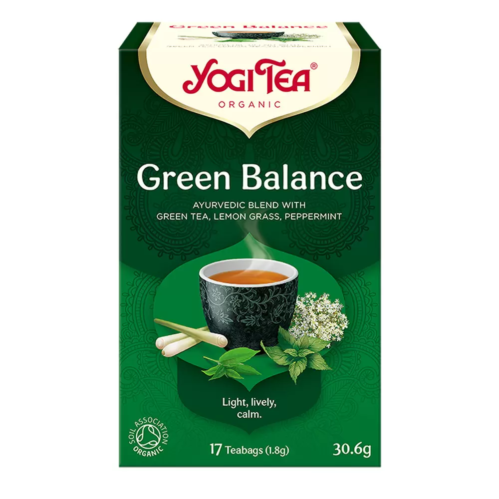 Herbata ajurwedyjska Zielona Harmonia GREEN BALANCE | Yogi Tea
