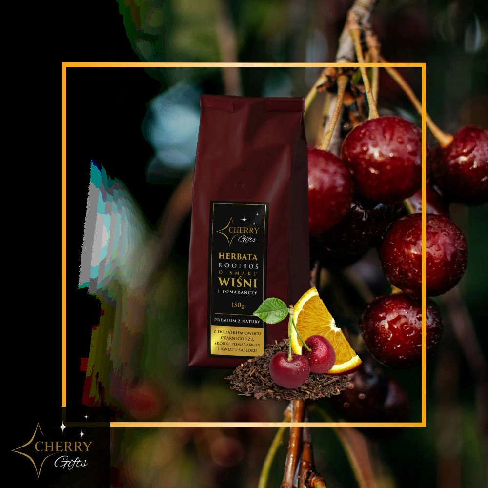 Herbata rooibos o smaku wiśni i pomarańczy | Cherry Gifts