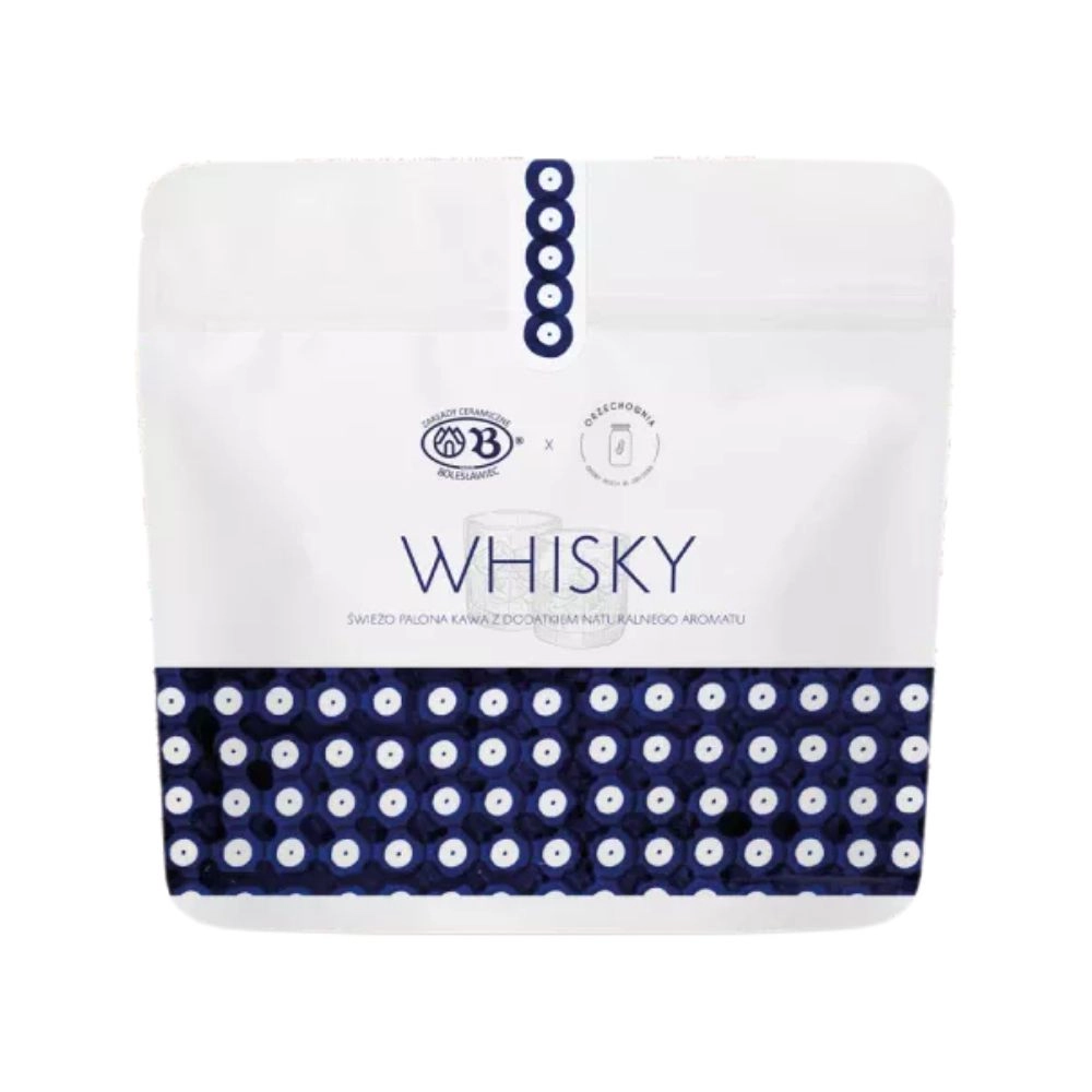 Kawa ziarnista o smaku Whisky BOLESŁAWIEC x ORZECHOWNIA | Orzechownia