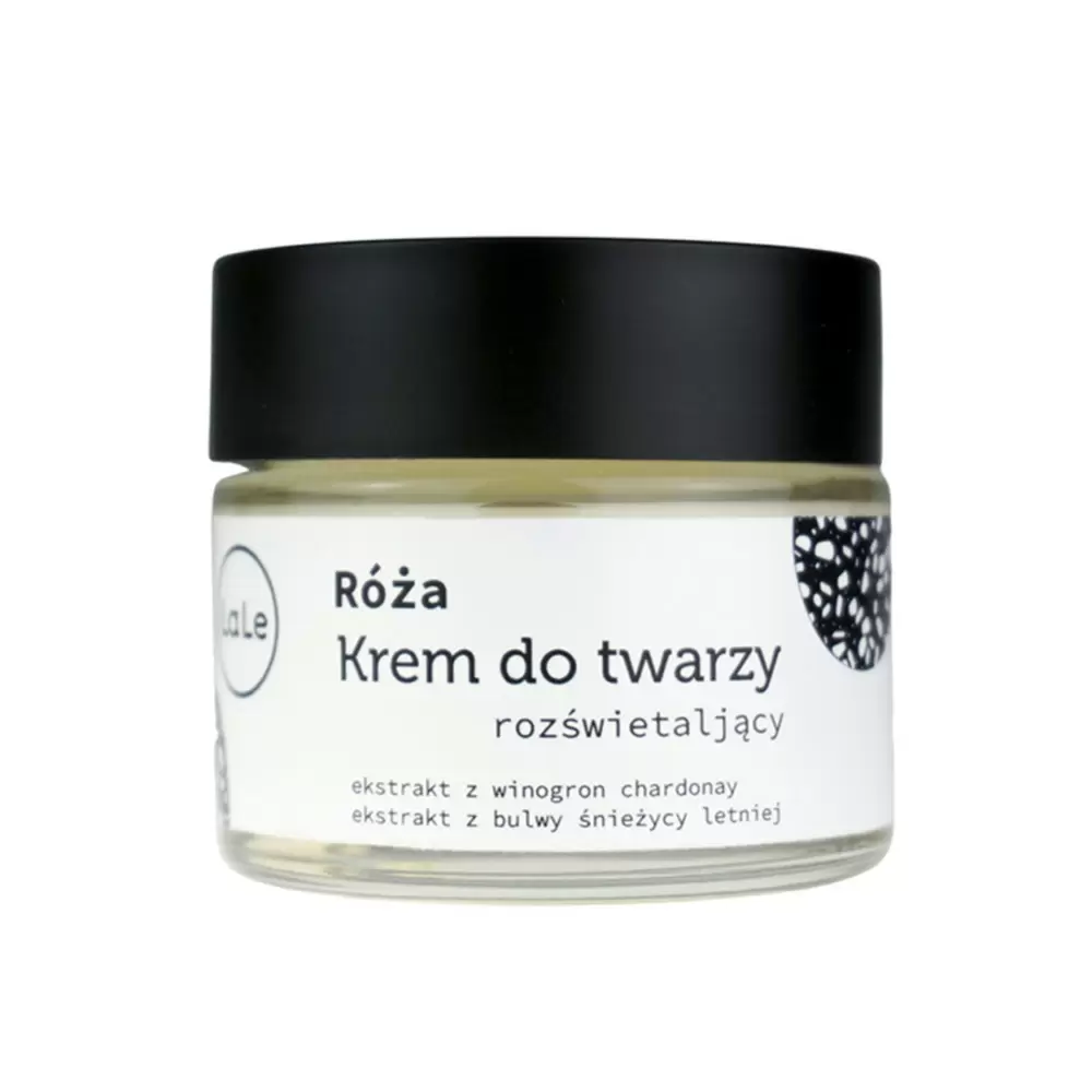 Krem do twarzy rozświetlający - różany | La-Le