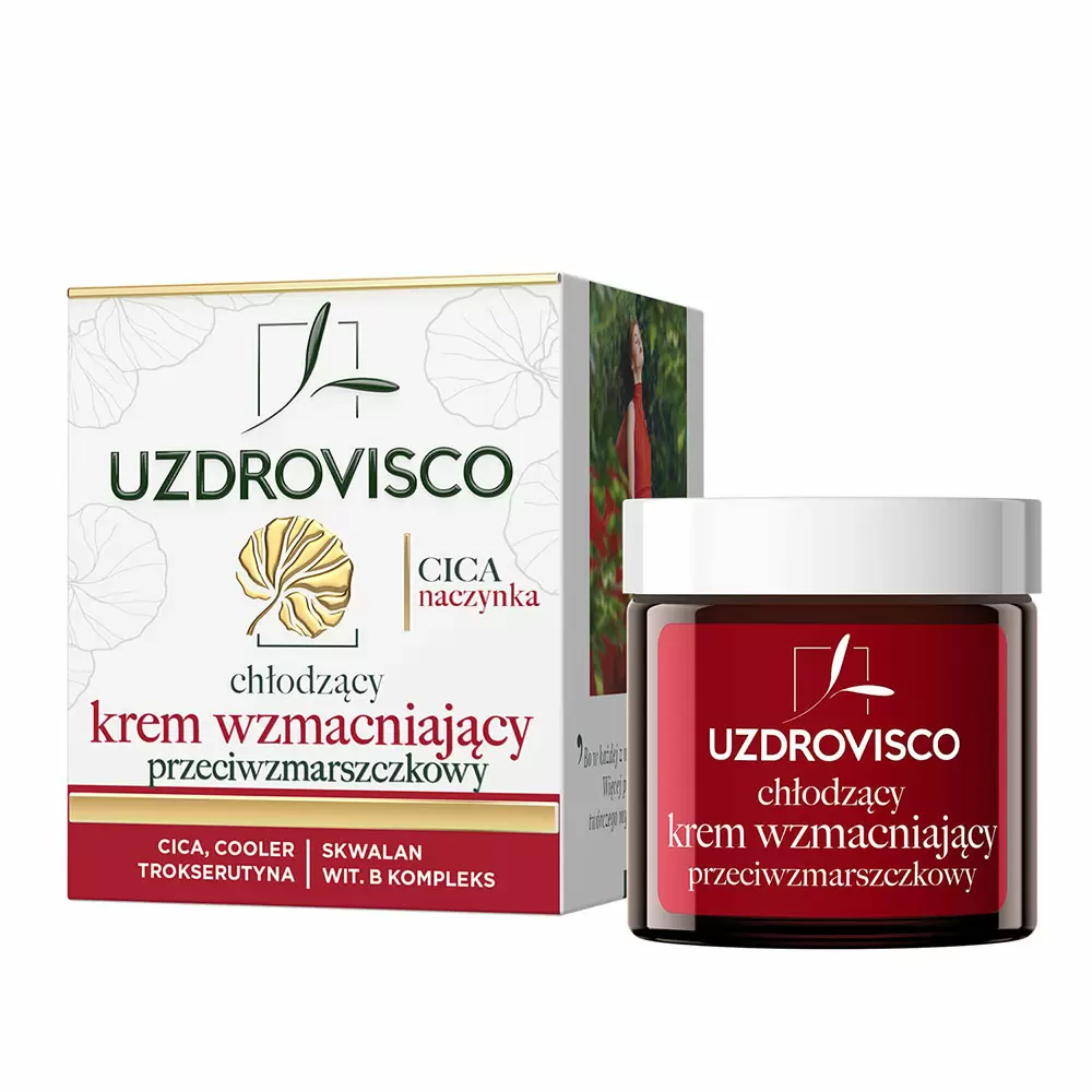 Krem przeciwzmarszczkowy wzmacniająco - kojący CICA Naczynka | Uzdrovisco