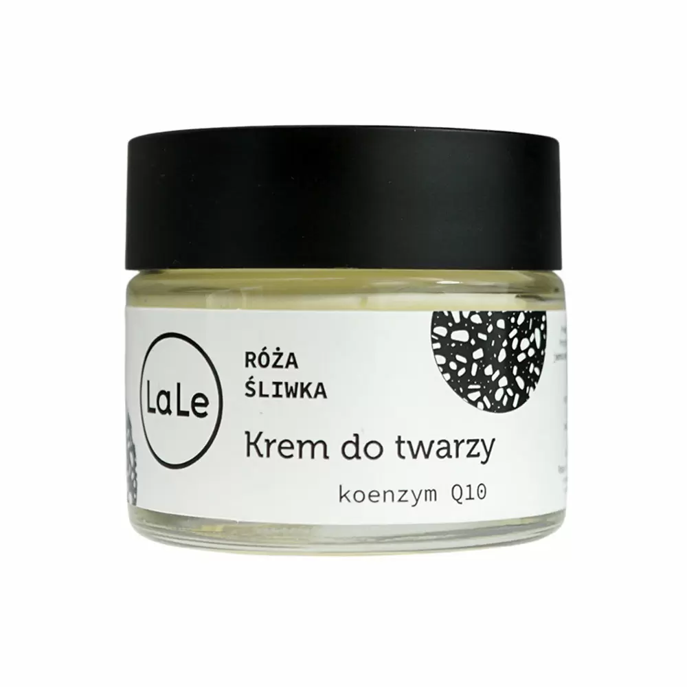 Krem śliwkowo - różany do twarzy z koenzymem Q10 | La-Le
