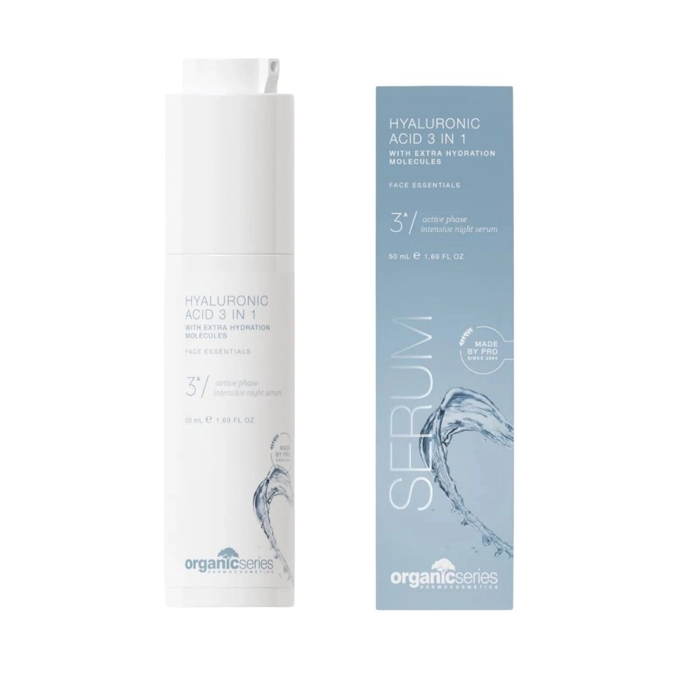 Kwas hialuronowy 3w1 z trehalozą i mocznikiem Glass Skin HYALURONIC ACID 3 IN 1 | Organic Series