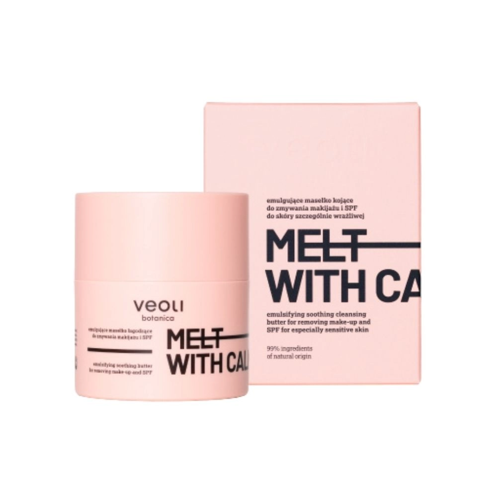 Masełko emulgujące do zmywania makijażu i SPF MELT WITH CALMNESS | Veoli Botanica