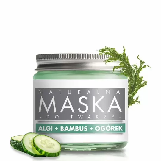 Maska zielona Algi, Bambus, Ogórek | e-FIORE