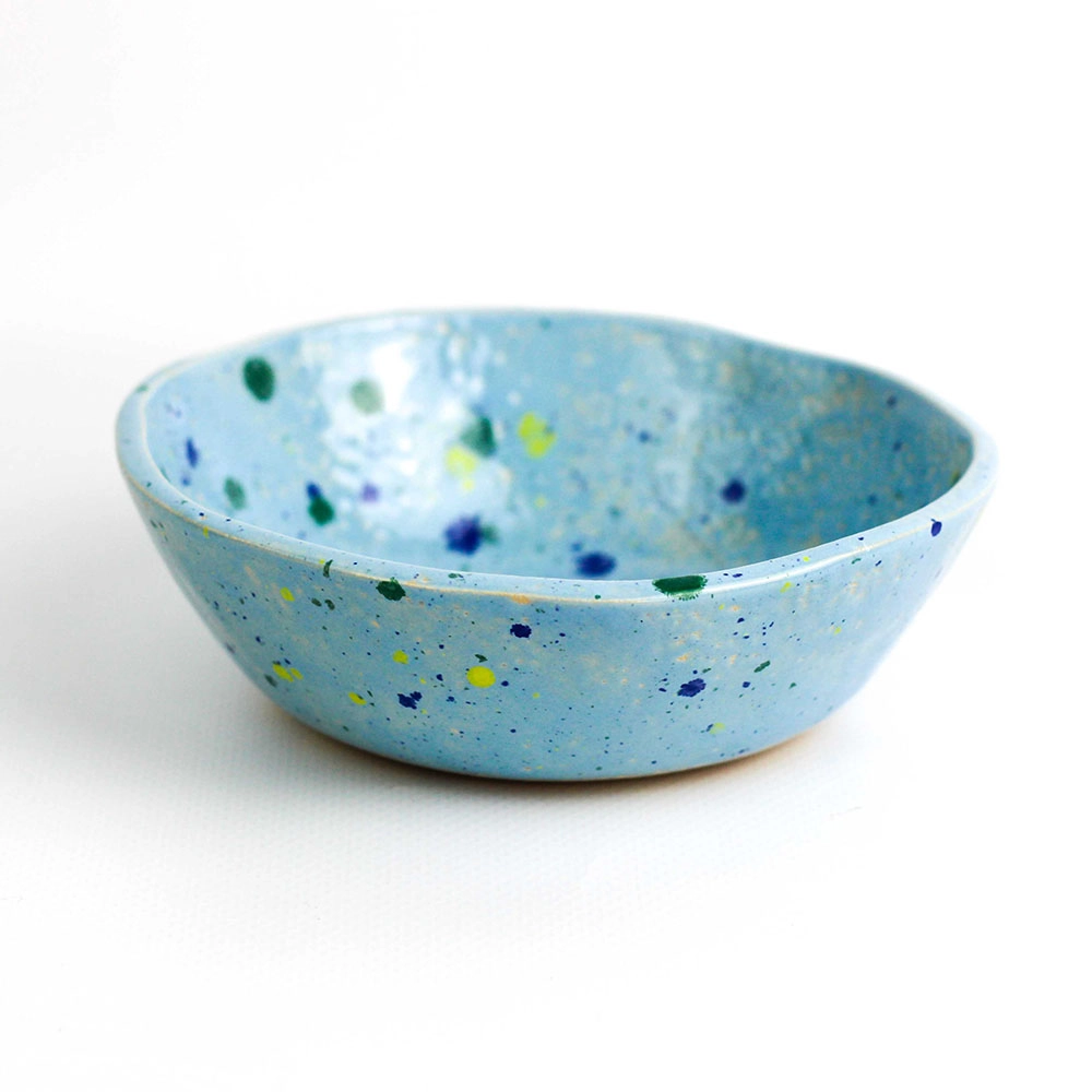 Miseczka ceramiczna - niebieska w kropeczki | Senua