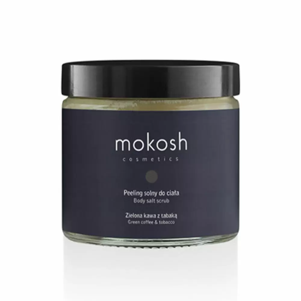 Peeling solny do ciała Zielona kawa z tabaką | Mokosh