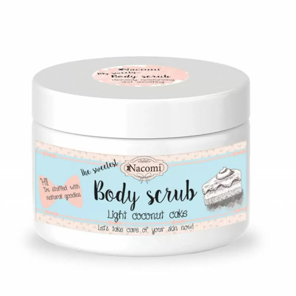 Peeling do ciała - Lekki Kokosowy Tort | Nacomi