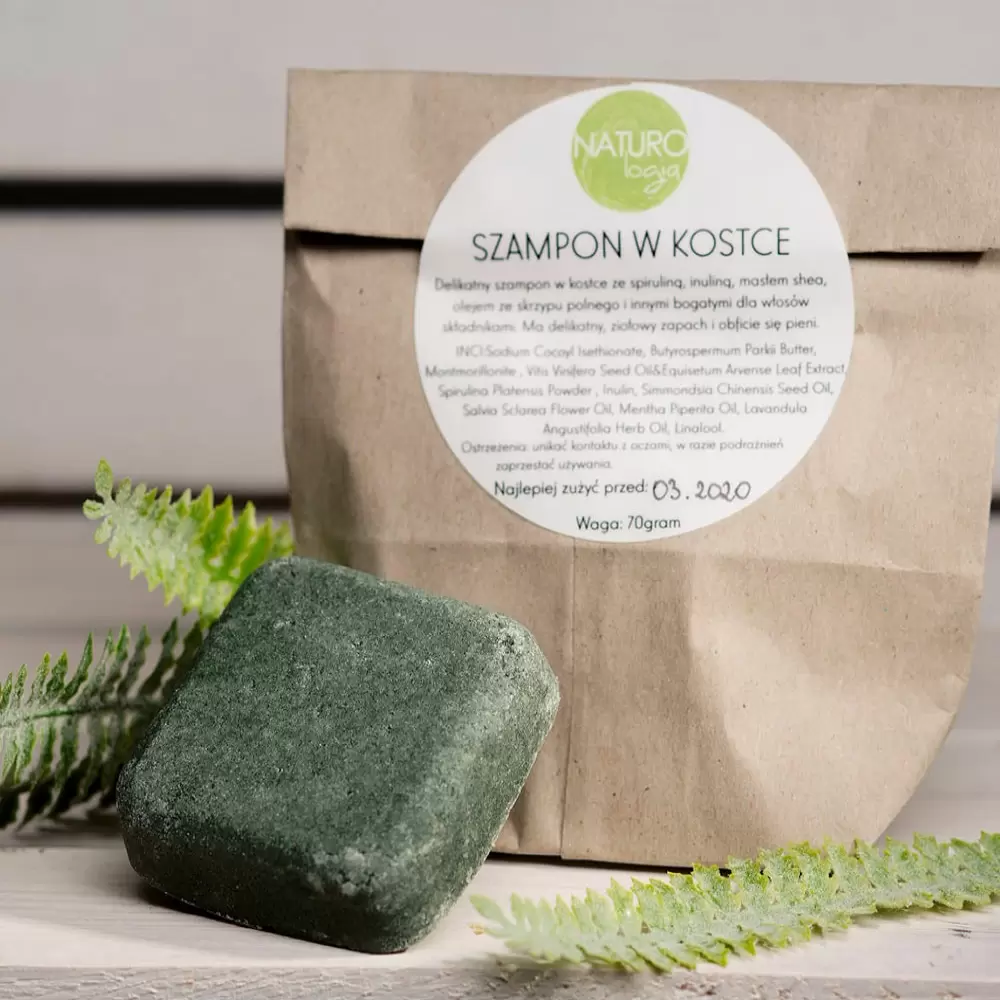Szampon w kostce oczyszczający skrzyp | Naturologia