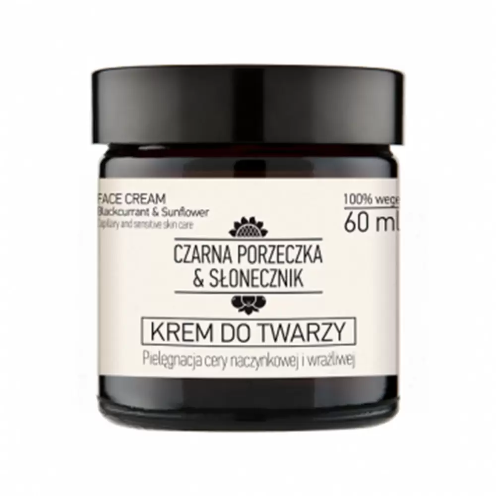 Krem do twarzy do cery naczynkowej Czarna Porzeczka & Słonecznik | Czarna Porzeczka & Słonecznik