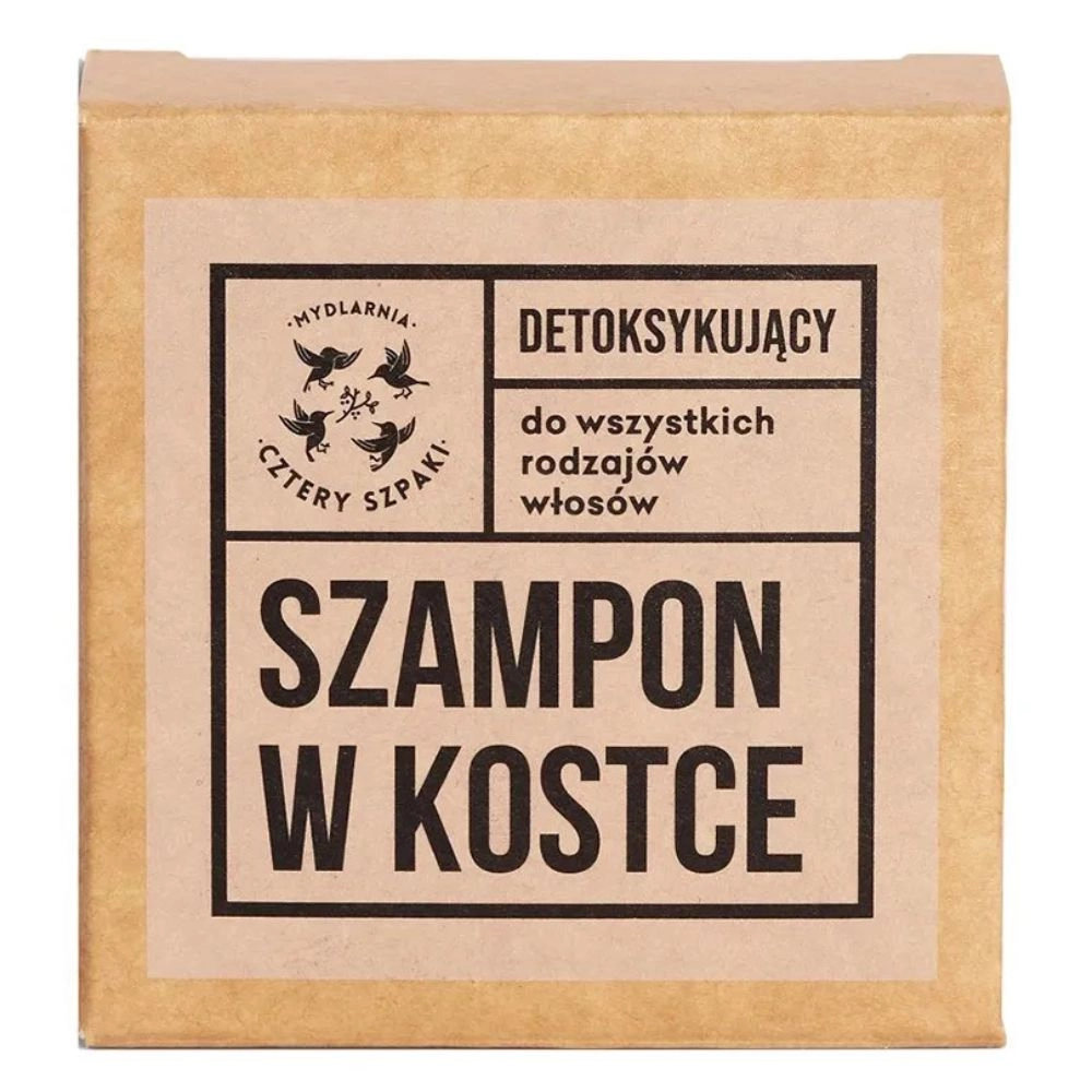 Detoksykujący szampon do włosów w kostce | Cztery Szpaki