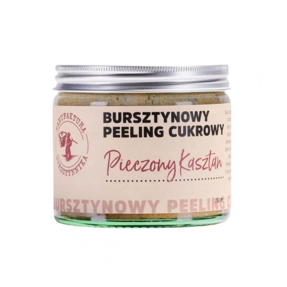 Peeling do ciała Pieczony kasztan | Manufaktura Bursztynnika