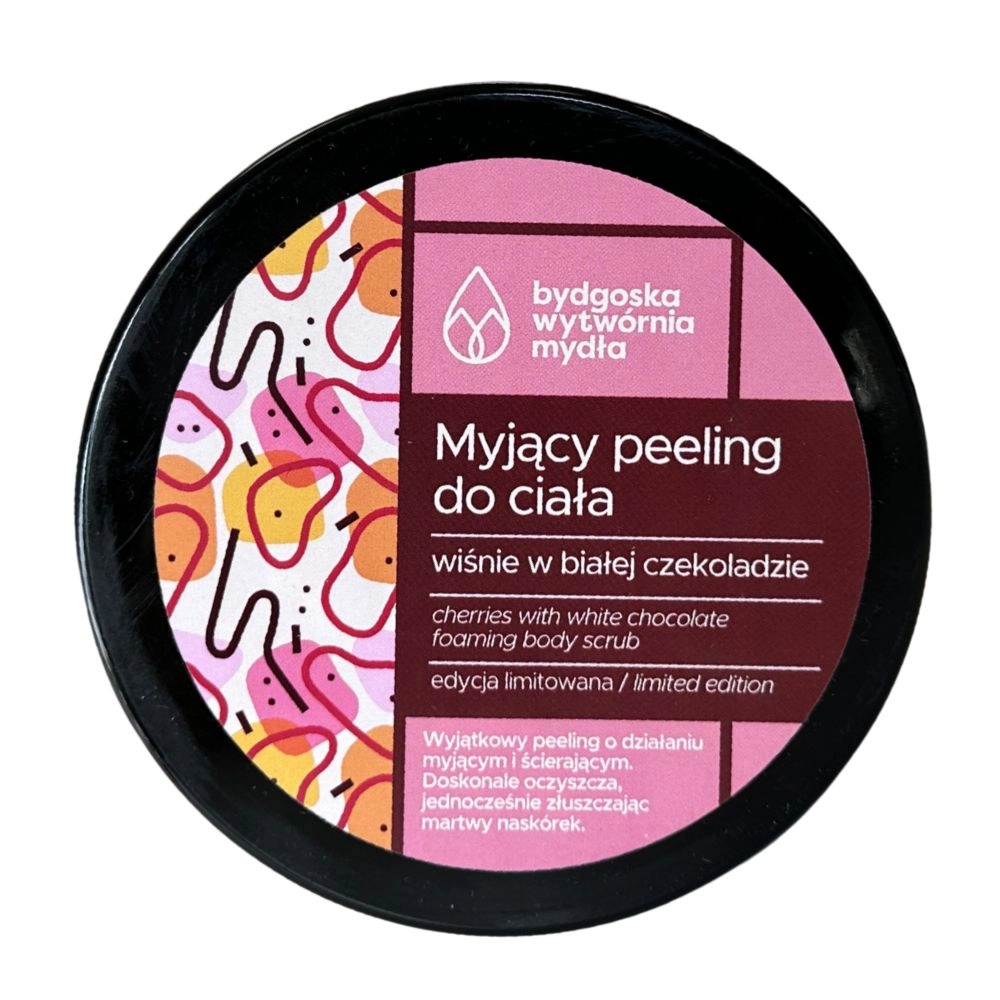 Peeling myjący do ciała Wiśnie w Białej Czekoladzie | Bydgoska Wytwórnia Mydła