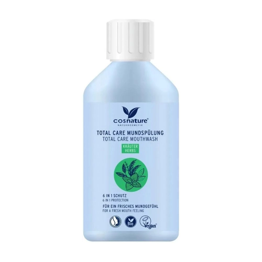 Płyn do płukania ust 6w1 ziołowy - z fluorem | Cosnature