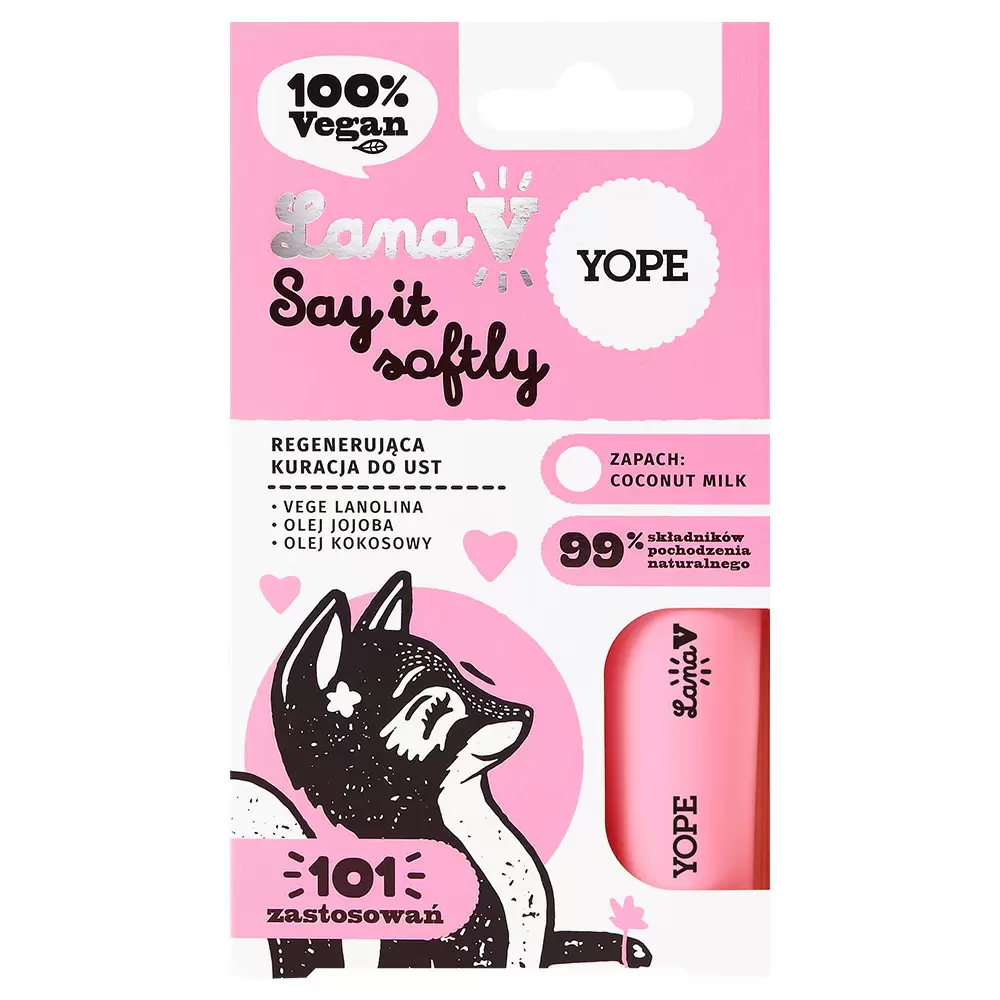 Regenerująca kuracja do ust Say It Softly - Lana V | Yope