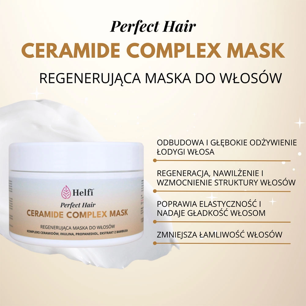 Regenerująca maska do włosów Ceramide Complex Mask | Helfi