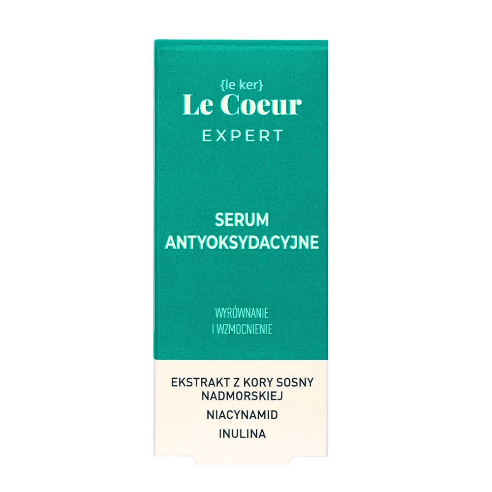 Serum antyoksydacyjne z ekstraktem z kory sosny, niacynamidem i inuliną | Le Coeur