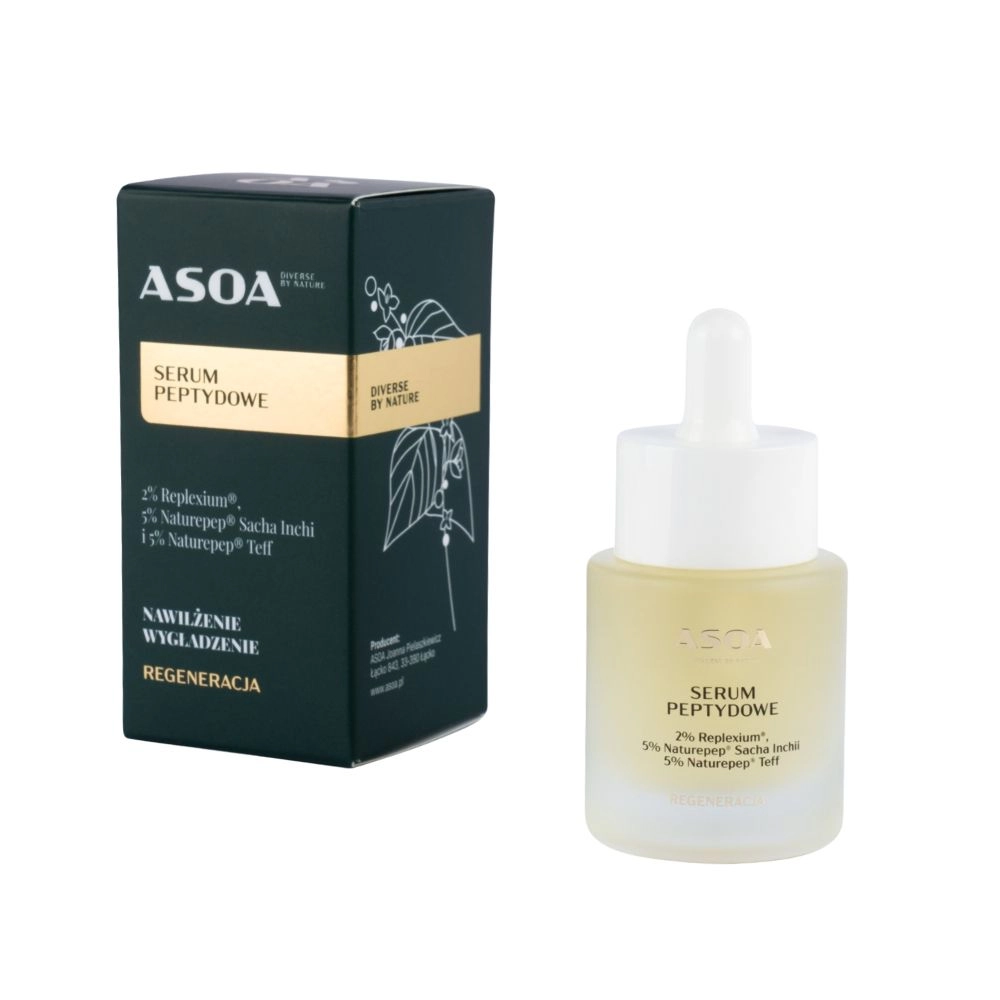 Serum peptydowe - Nawilżenie, Wypełnienie i Regeneracja | Asoa