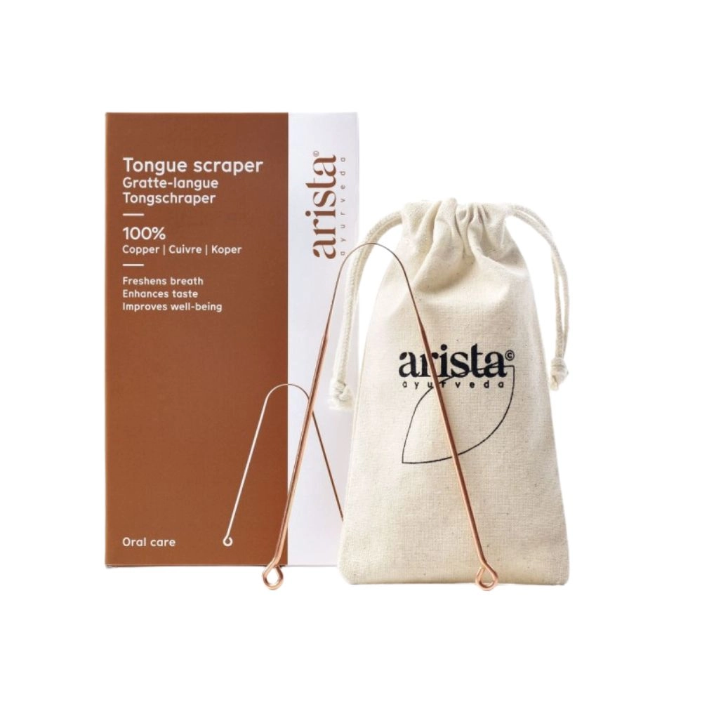 Skrobak miedziany do czyszczenia języka | Arista Ayurveda