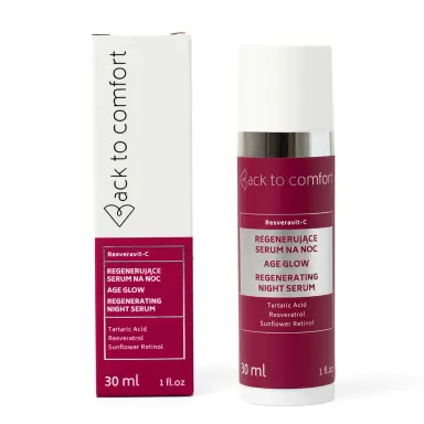 Regenerujące serum z retinolem na noc AGE GLOW Resveravit-C | Back to comfort