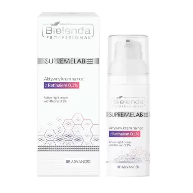 Aktywny krem na noc z Retinalem 0,1% Supremelab Re-Advanced | Bielenda Professional