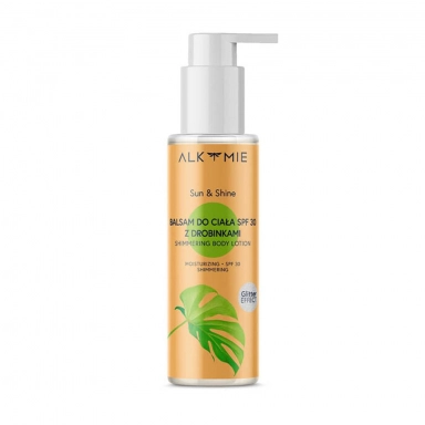 Balsam do ciała SPF 30 z drobinkami Sun & Shine | Alkmie