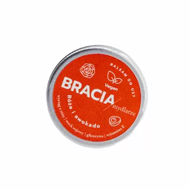 Balsam do ust Róża i Awokado | Bracia Mydlarze