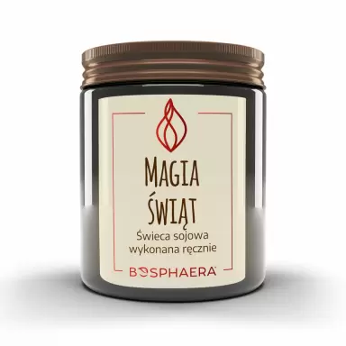 Sojowa świeca zapachowa Magia Świąt | Bosphaera