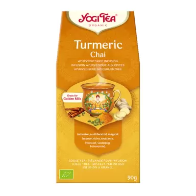 Herbata ajurwedyjska Czaj z Kurkumą TURMERIC CHAI | Yogi Tea