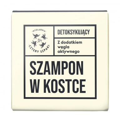 Szampon do włosów w kostce - detoksykujący | Cztery Szpaki