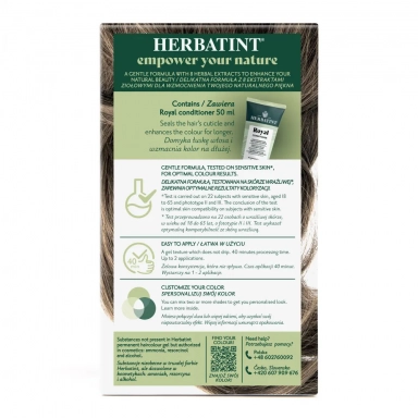 Farba do włosów 6N CIEMNY BLOND seria NATURALNA | Herbatint