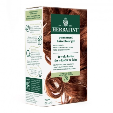 Farba do włosów 7R MIEDZIANY BLOND seria MIEDZIANA | Herbatint