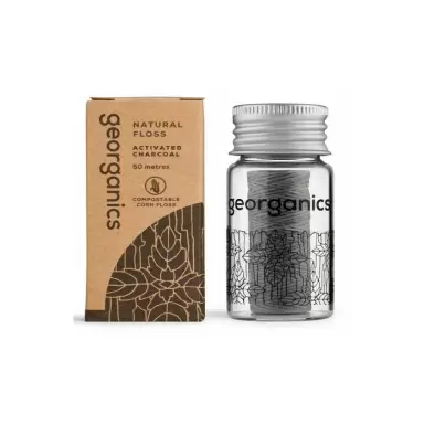 Nić dentystyczna, kompostowalna, z węglem aktywnym | Georganics