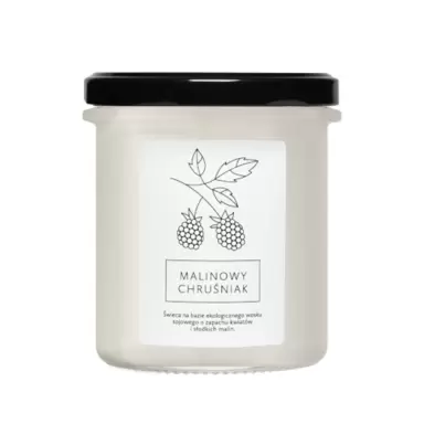 Świeca sojowa Malinowy Chruśniak | Hagi Cosmetics