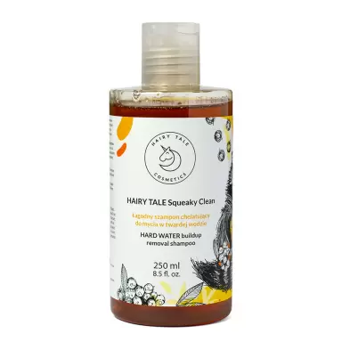 Łagodny szampon chelatujący do mycia w twardej wodzie Squeaky Clean | Hairy Tale Cosmetics