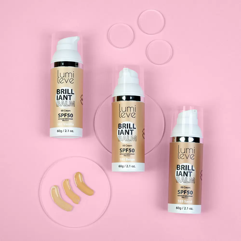 Krem BB BRILLIANT BALM SPF50 | Lumileve