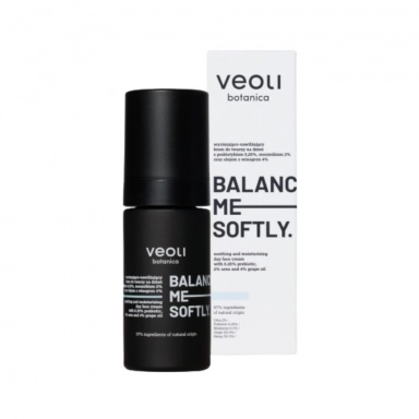 Krem do twarzy wyciszająco-nawilżający na dzień BALANCE ME SOFTLY | Veoli Botanica