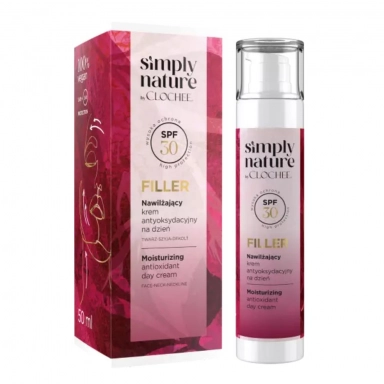 Krem nawilżający antyoksydacyjny z filtrem SPF30 Filler | Simply Nature