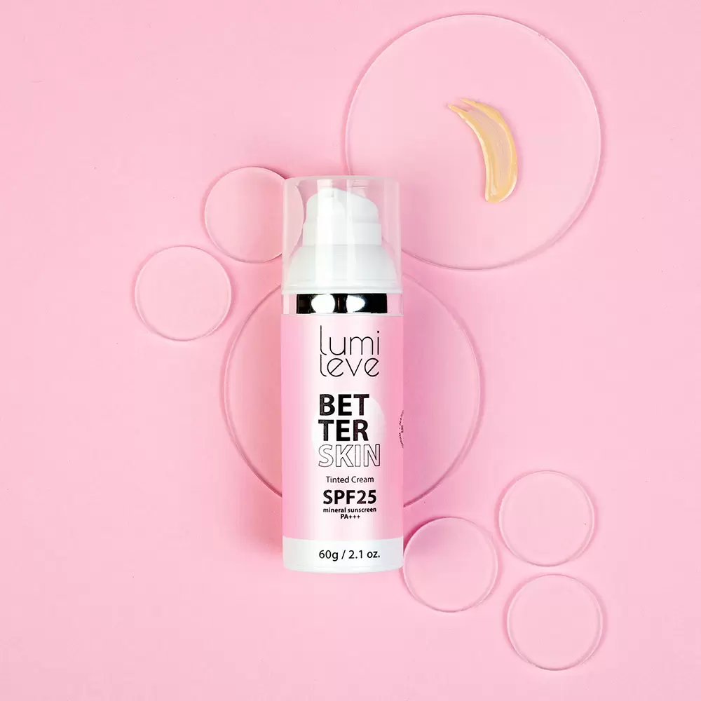 Krem pielęgnujący z pigmentem BETTER SKIN SPF25 | Lumileve